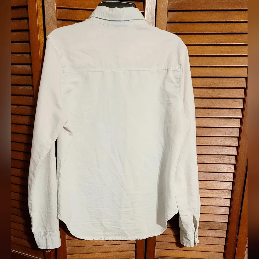 Polly & Esther Light Cream Button-Down Shirt - Picture 5 of 7